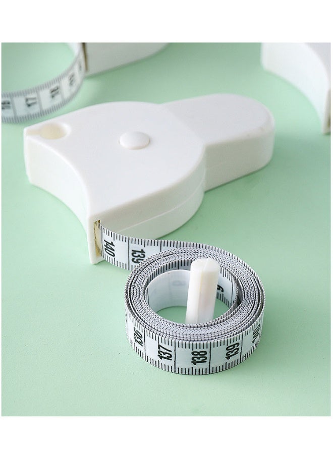 2PCS Automatic Body Measuring Tape – Retractable Soft Ruler for Waist, Hip & Fitness Measurements(Balck&White) - Image 5